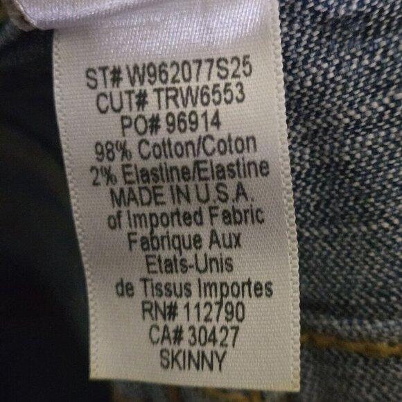 True Religion Billy Studded Jeans Flap Studded Pockets Made On USA Size 26 - Picture 9 of 9